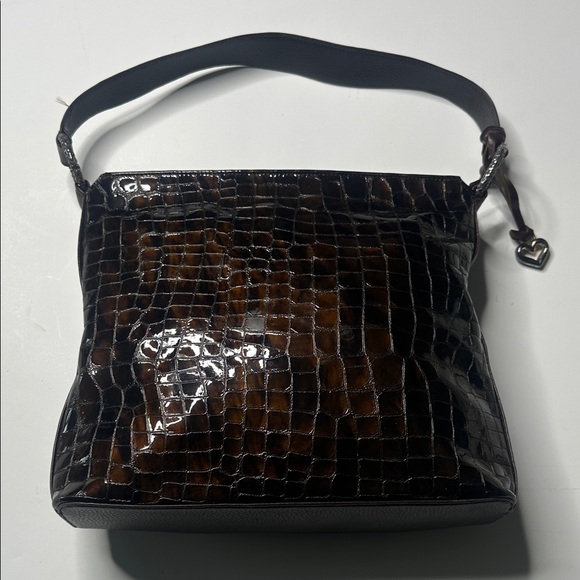 Brighton Handbags - Cher Brown Patent Leather Shoulder Bag Brighton